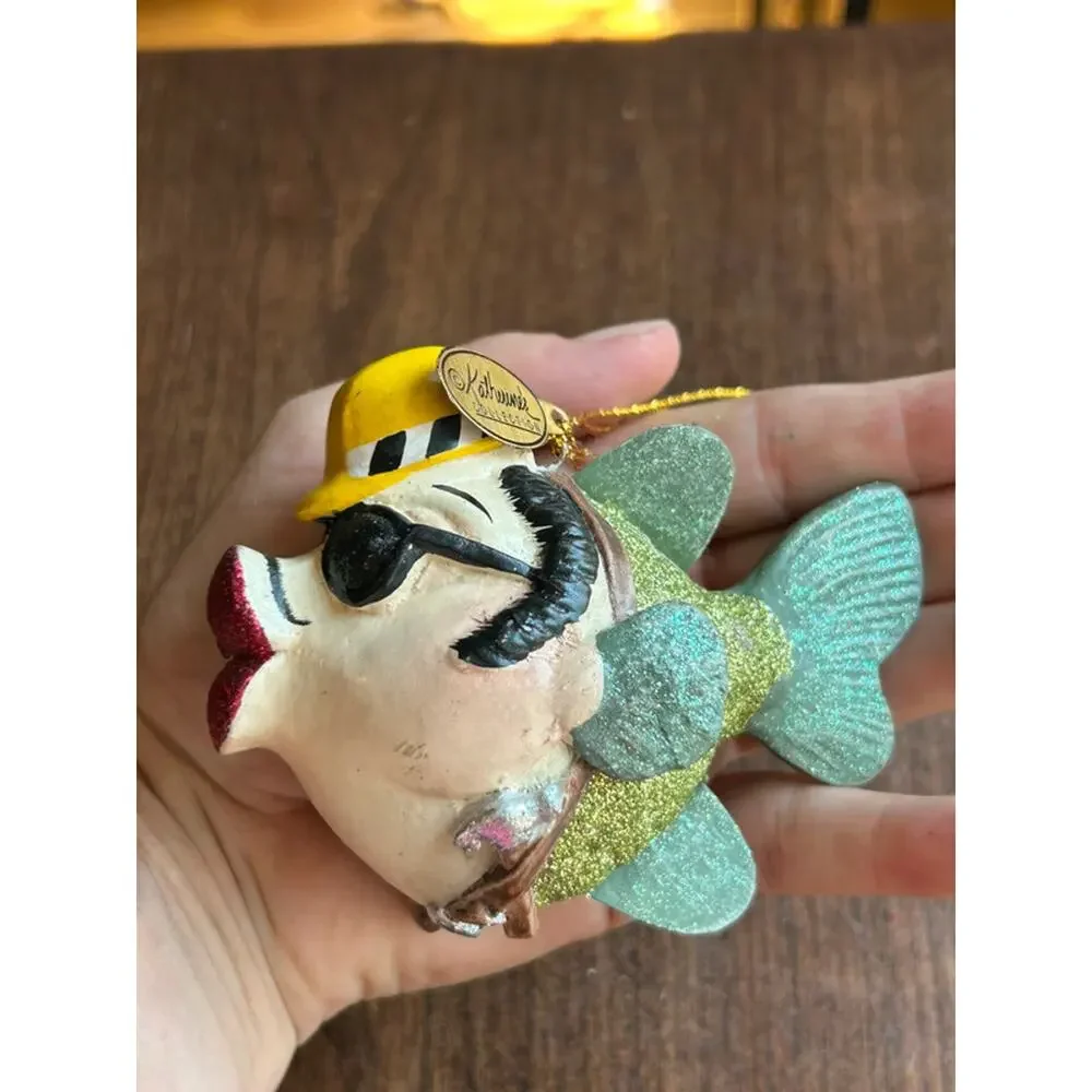 Katherine's Collection Kissing Fish Christmas ornament
